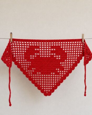 Crab Handmade Crochet Hair Bandana